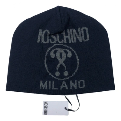 Pre-owned Moschino Wool Hat In Blue