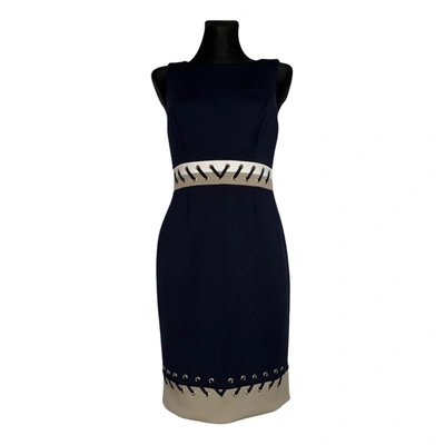 Pre-owned Dkny Mid-length Dress In Navy
