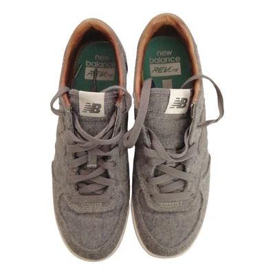 Pre-owned New Balance Tweed Trainers In Grey