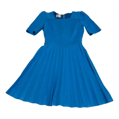 Pre-owned Radley London Wool Mid-length Dress In Blue