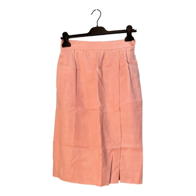 Pre-owned Saint Laurent Mid-length Skirt In Pink