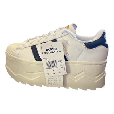 Pre-owned Adidas Originals Superstar Leather Trainers In White | ModeSens
