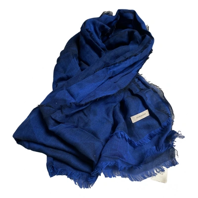 Pre-owned Burberry Stole In Blue