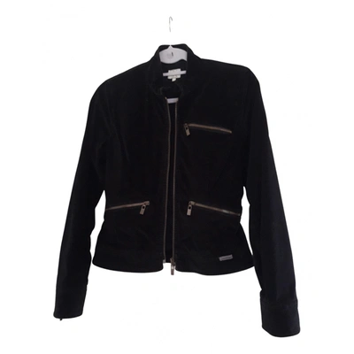 Pre-owned Calvin Klein Velvet Jacket In Black