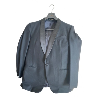 Pre-owned Pierre Cardin Wool Vest In Black
