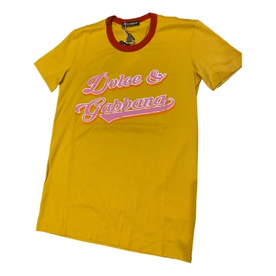 Pre-owned Dolce & Gabbana T-shirt In Yellow