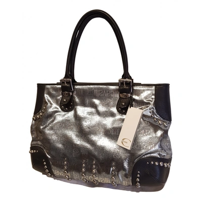 Pre-owned Just Cavalli Leather Handbag In Silver