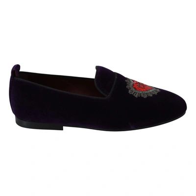 Pre-owned Dolce & Gabbana Flats In Purple
