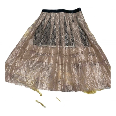 Pre-owned Philosophy Di Alberta Ferretti Maxi Skirt In Gold