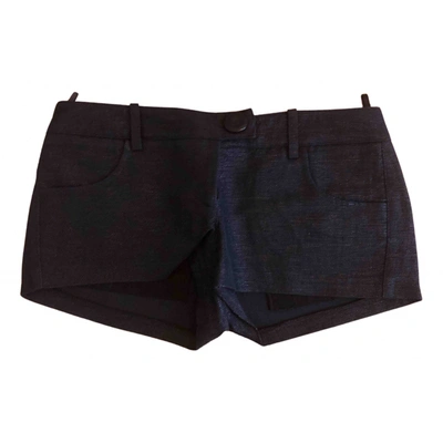 Pre-owned Pinko Black Cotton Shorts