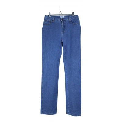Pre-owned Moschino Cheap And Chic Straight Jeans In Blue