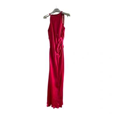Pre-owned Philosophy Di Alberta Ferretti Glitter Maxi Dress In Red