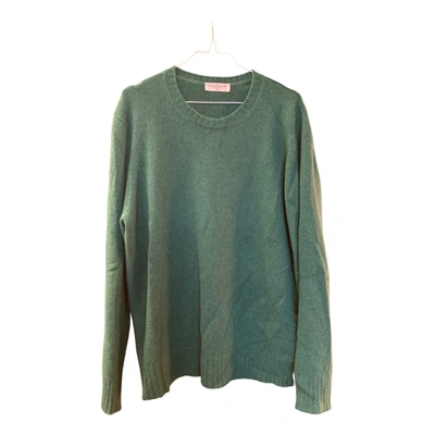 Pre-owned Majestic Cashmere Pull In Green