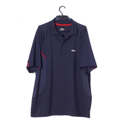 Pre-owned Ellesse Polo Shirt In Navy