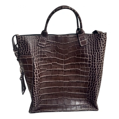 Pre-owned Acne Studios Leather Handbag In Brown