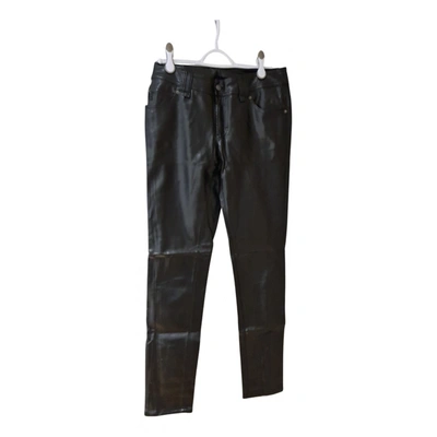 Pre-owned Galliano Straight Pants In Black