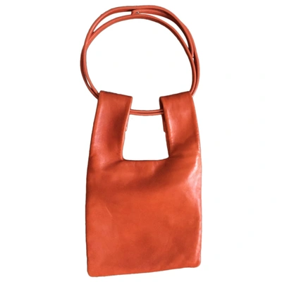 Pre-owned Fausto Santini Leather Handbag In Orange