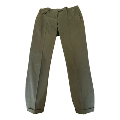 Pre-owned Seventy Slim Pants In Khaki