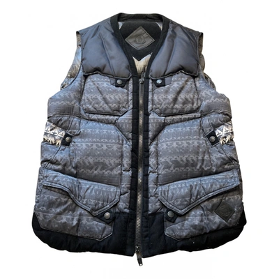 Pre-owned Moncler Sleeveless Coat In Grey