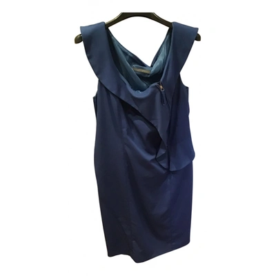 Pre-owned Alberta Ferretti Mid-length Dress In Blue