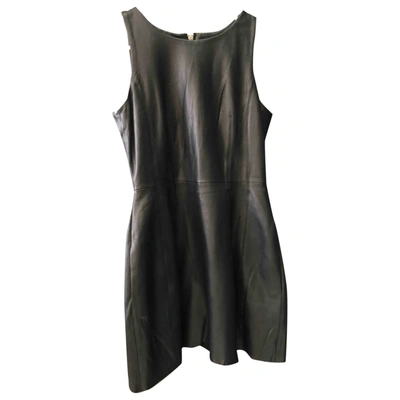 Pre-owned Religion Leather Mini Dress In Black