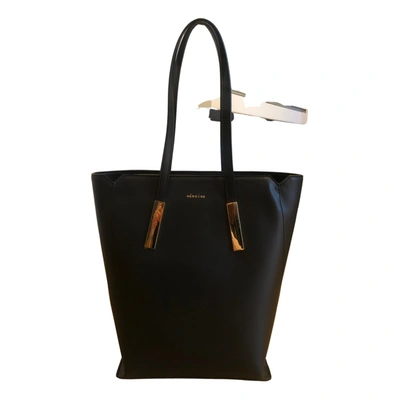 Pre-owned Maison Häroã¯ne Leather Handbag In Black