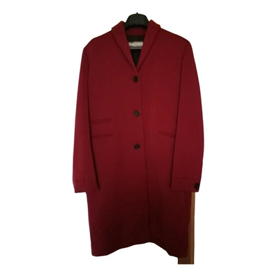 Pre-owned Romeo Gigli Wool Coat In Red
