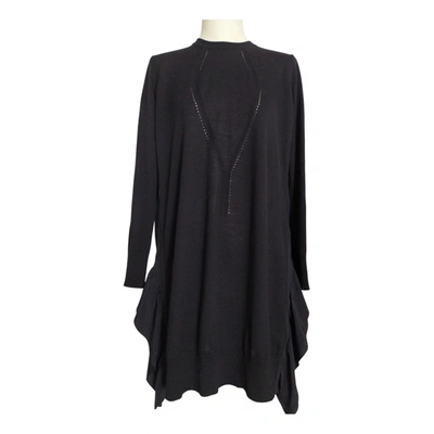 Pre-owned N°21 Wool Mid-length Dress In Black