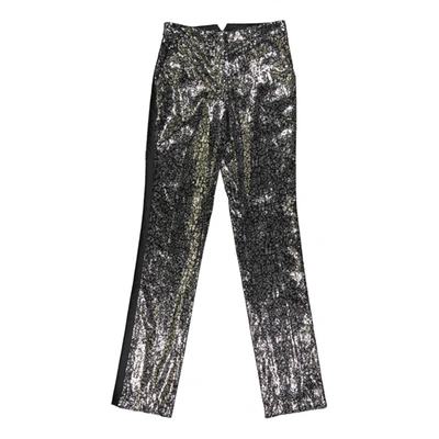 Pre-owned Redemption Straight Pants In Silver