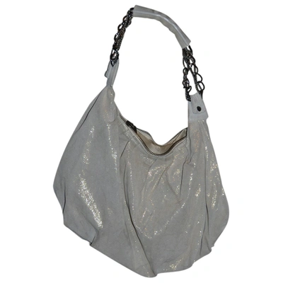 Pre-owned Patrizia Pepe Leather Handbag In Beige
