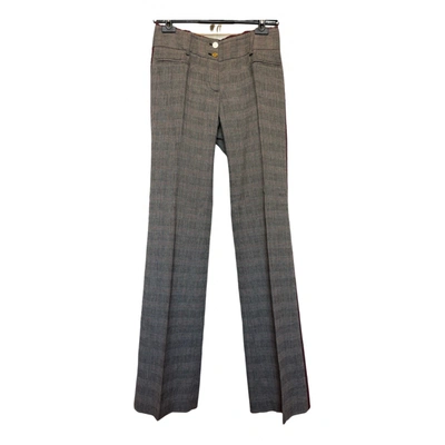 Pre-owned Dolce & Gabbana Wool Large Pants In Anthracite