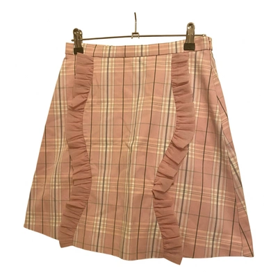 Pre-owned Vivetta Mini Skirt In Pink