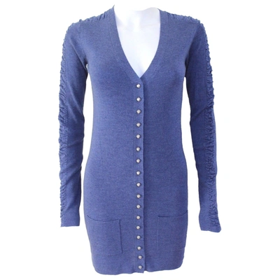 Pre-owned Balenciaga Wool Cardigan In Blue