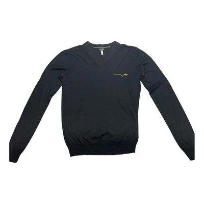 Pre-owned Armani Jeans Silk Knitwear & Sweatshirt In Black