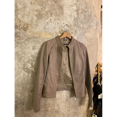 Pre-owned Trussardi Leather Coat In Other
