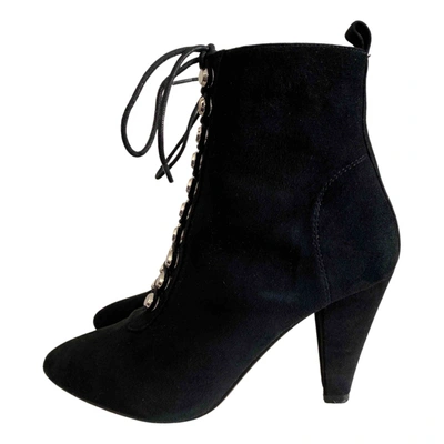 Pre-owned Kurt Geiger Ankle Boots In Black
