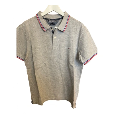 Pre-owned Tommy Hilfiger Polo Shirt In Grey