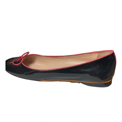 Pre-owned Emilio Pucci Ballet Flats In Black