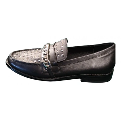Pre-owned Senso Leather Flats In Black