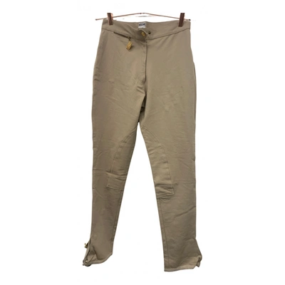 Pre-owned Moschino Cheap And Chic Straight Pants In Beige