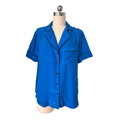 Pre-owned Rag & Bone Silk Shirt In Blue