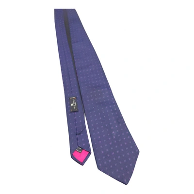 Pre-owned Etro Silk Tie In Purple