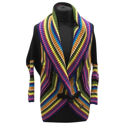 Pre-owned Galliano Wool Cardigan In Multicolour