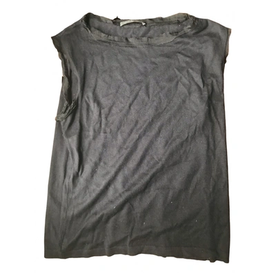 Pre-owned Alberta Ferretti Cashmere Vest In Black