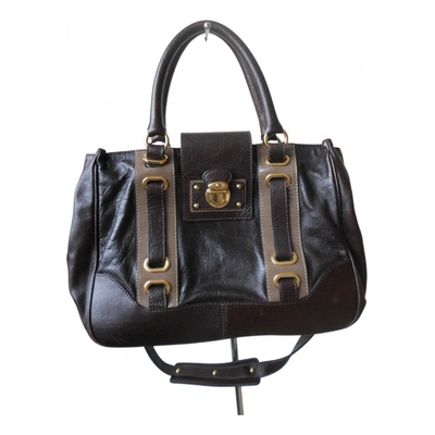 Pre-owned Marc Jacobs Leather Crossbody Bag In Brown