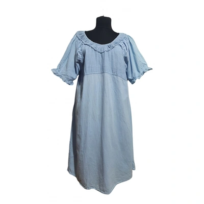 Pre-owned Rabens Saloner Mid-length Dress In Blue
