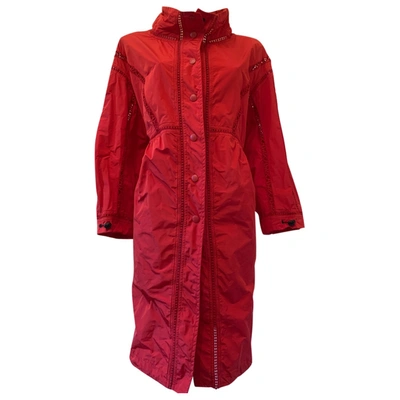 Pre-owned Ermanno Scervino Coat In Red