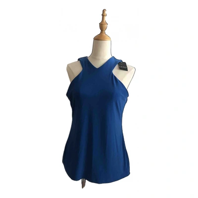 Pre-owned Lauren Ralph Lauren Vest In Blue