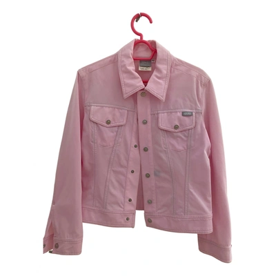 Pre-owned Versace Jacket In Pink