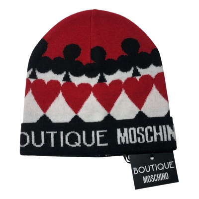Pre-owned Moschino Wool Beanie In Multicolour